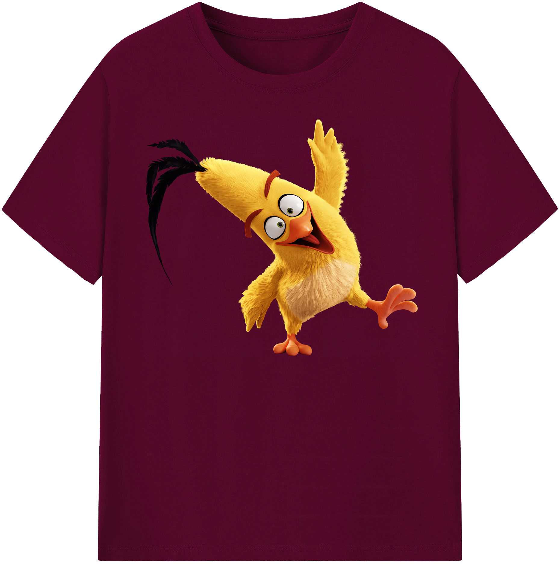 （画像用） Angry Birds アングリーバード レディースカジュアルプリントTシャツ（綿100％）